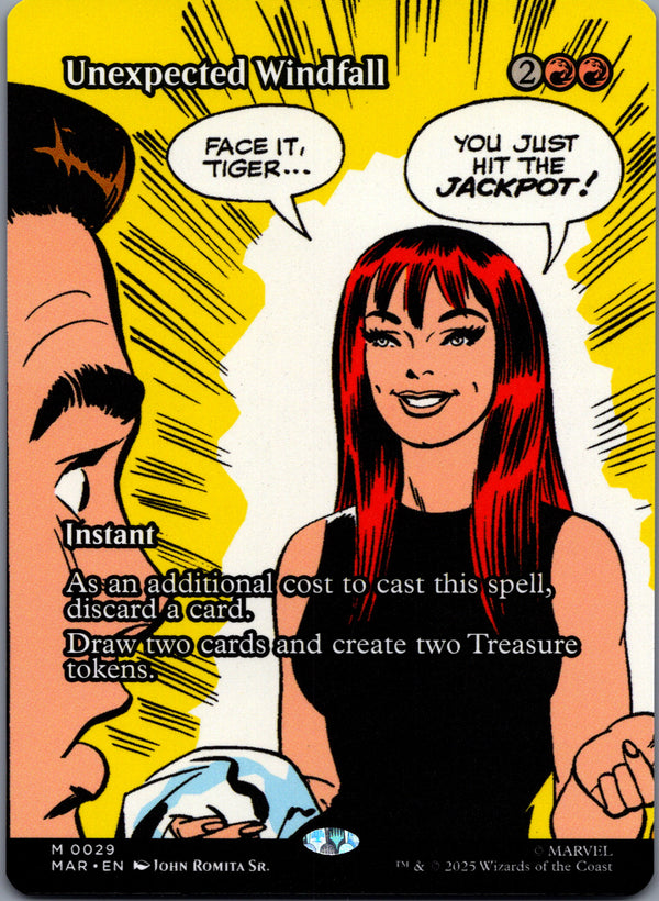 029 Unexpected Windfall Marvel Universe Mythic Normal Near Mint