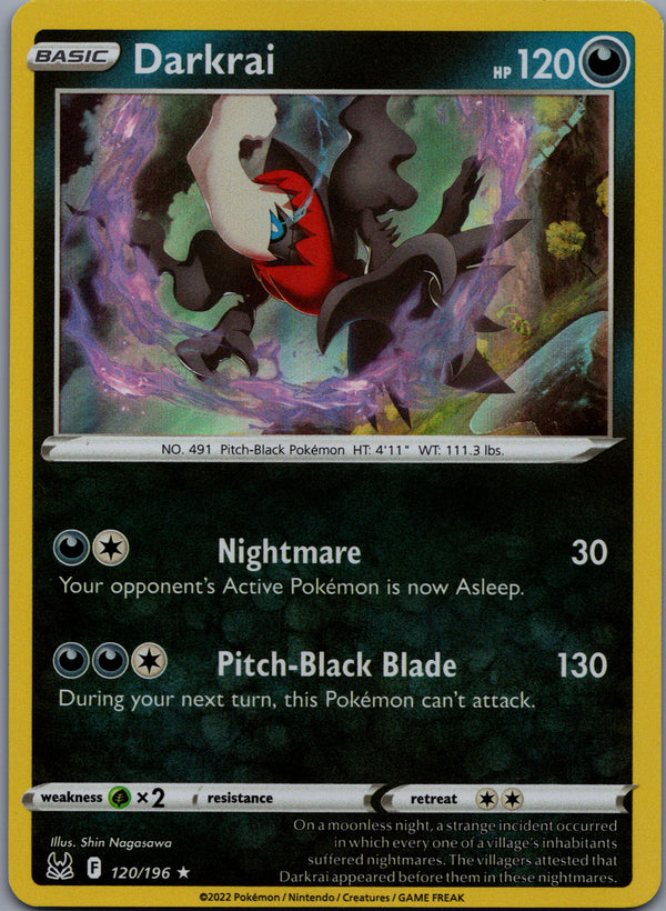 120 Darkrai Lost Origin Rare Holo Near Mint
