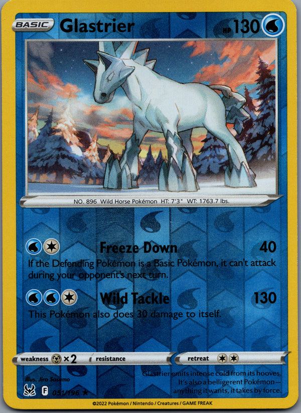 051 Glastrier Lost Origin Rare Holo Near Mint