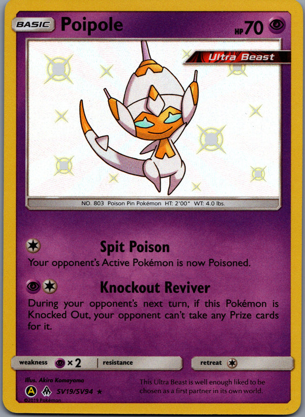 SV19 Poipole Hidden Fates Rare Shiny Near Mint