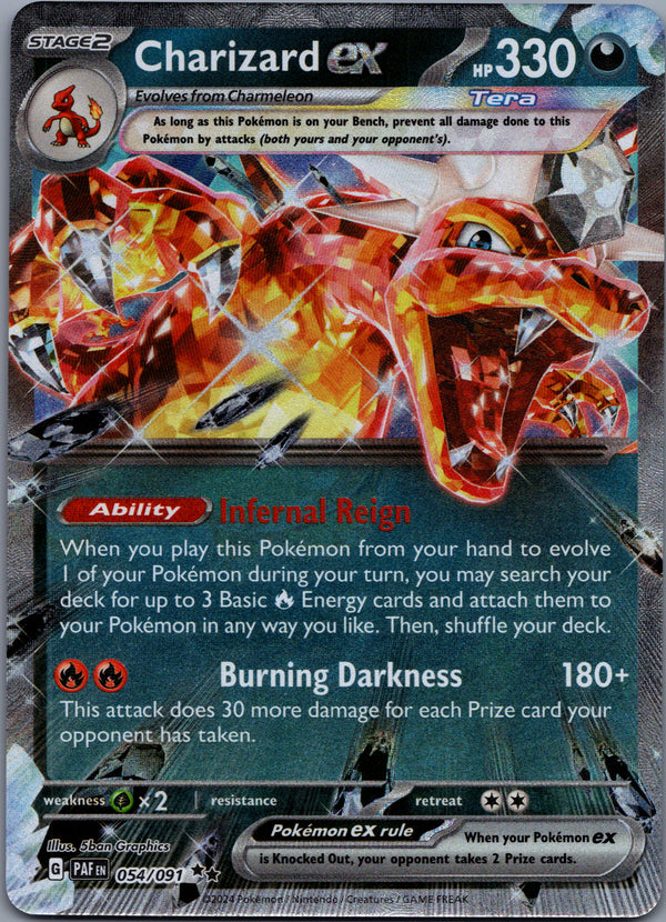 054 Charizard ex Paldean Fates Double Rare Near Mint