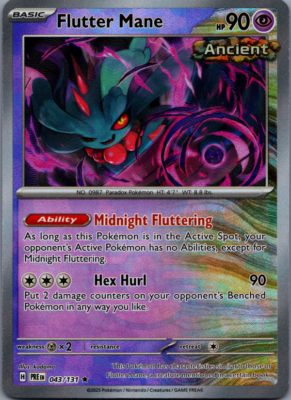 043 Flutter Mane [Poke Ball] Prismatic Evolutions Rare Near Mint