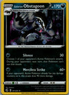 161 Galarian Obstagoon [Cosmos Holo] Fusion Strike Rare Holo Near Mint