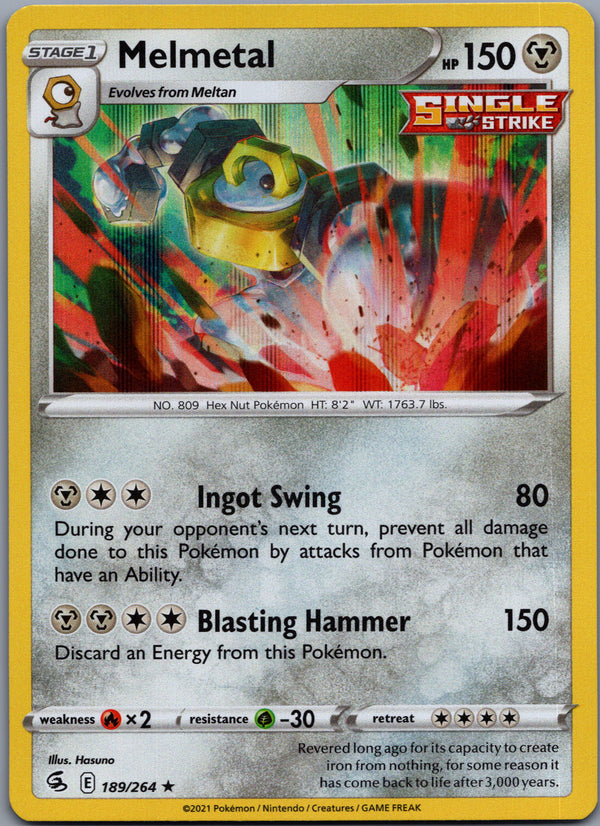 189 Melmetal Fusion Strike Rare Holo Near Mint