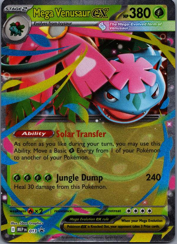 013 Mega Venusaur ex ME Black Star Promos Promo Near Mint