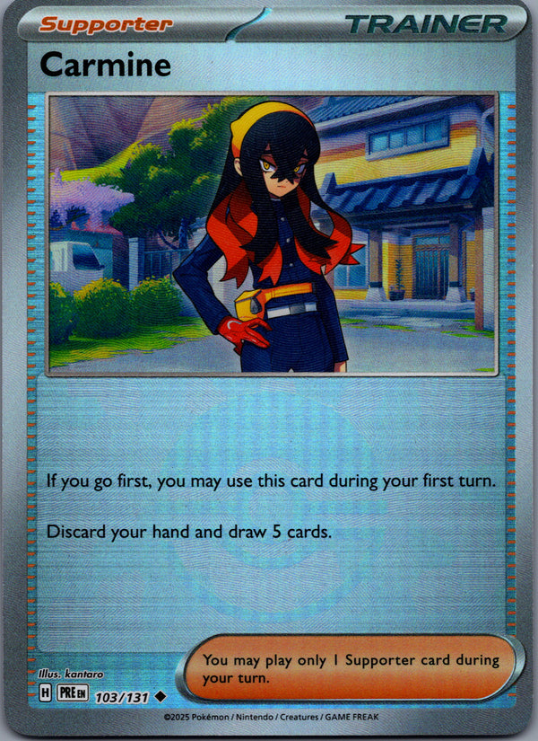 103 Carmine [Poke Ball] Prismatic Evolutions Uncommon Near Mint