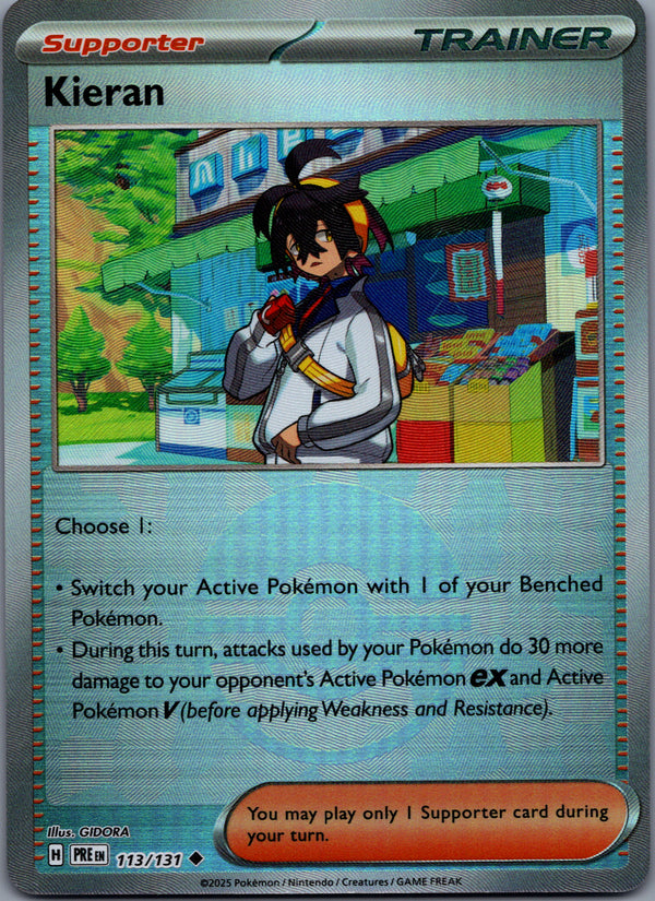 113 Kieran [Poke Ball] Prismatic Evolutions Uncommon Near Mint