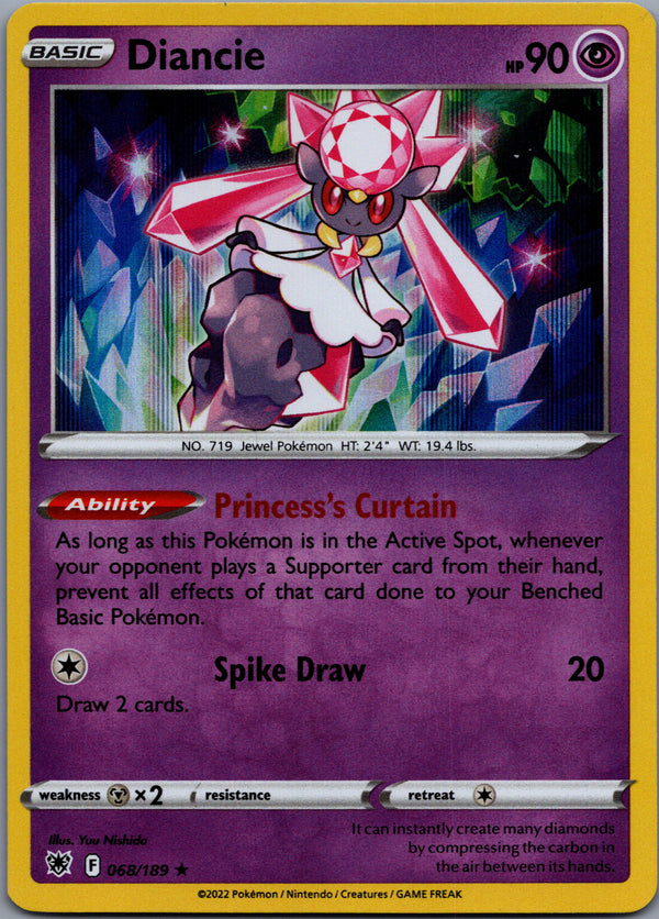 068 Diancie Astral Radiance Rare Holo Near Mint