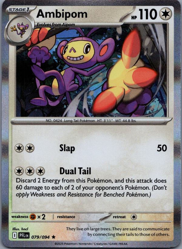 079 Ambipom Phantasmal Flames Rare Near Mint