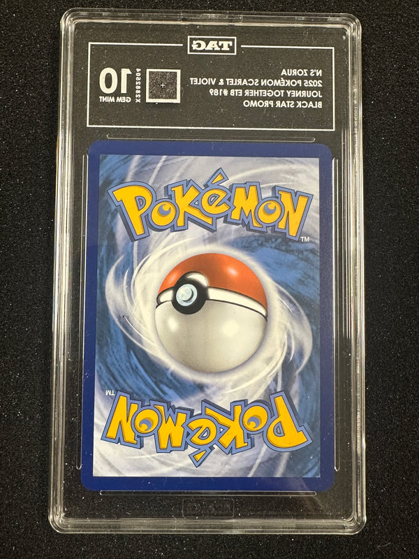189 N's Zorua SV Black Star Pomos Promo TAG 10