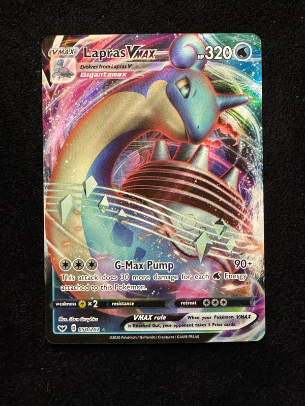 050 Lapras VMAX Sword & Shield Holo Rare VMAX Near Mint