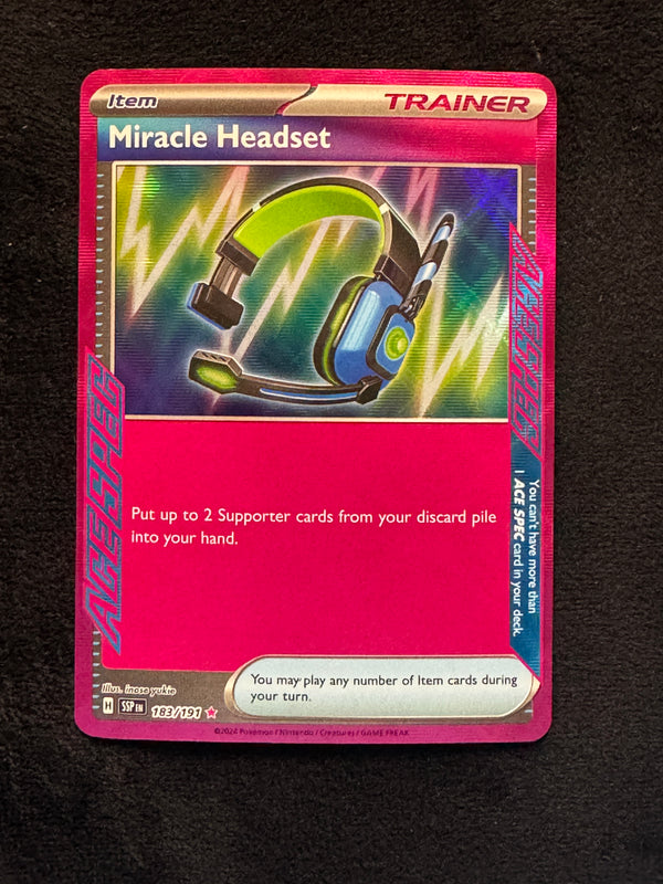 183 Miracle Headset Surging Sparks Ace Spec Near Mint