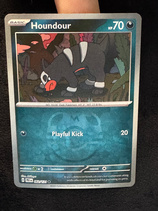 062 Houndour Prismatic Evolutions Master Ball Holo Near Mint