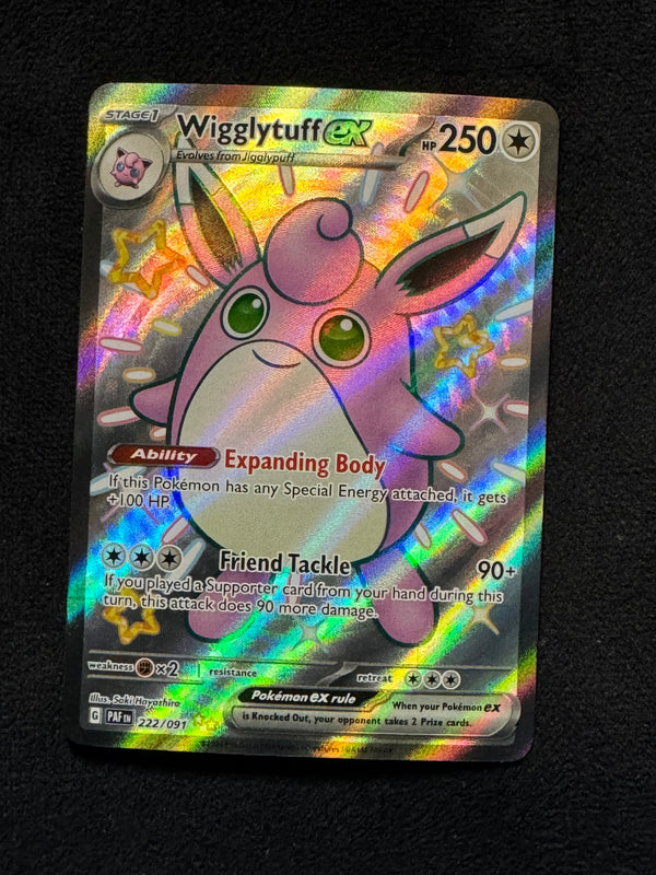 222 Wigglytuff ex Paldean Fates Shiny Ultra Rare Near Mint