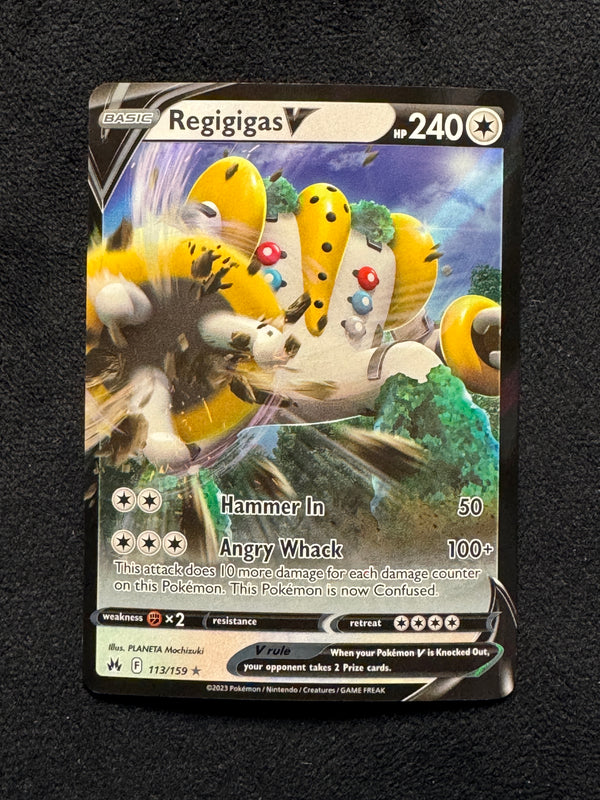 113 Regigigas V Crown Zenith Holo Rare V Near Mint
