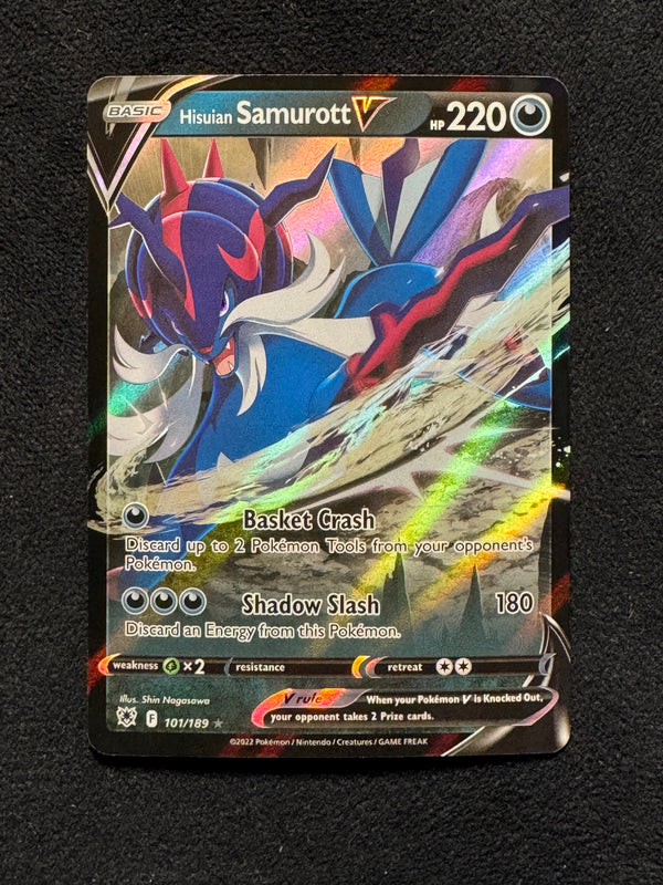 101 Hisuian Samurott V Astral Radiance Holo Rare V Near Mint