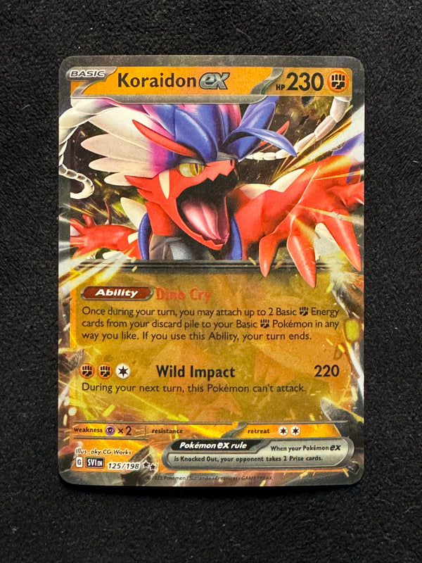 125 Koraidon ex Scarlet & Violet Double Rare Near Mint