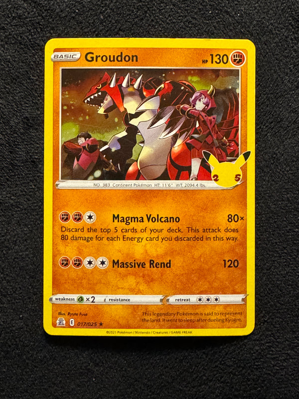 017 Groudon Celebrations Rare Near Mint