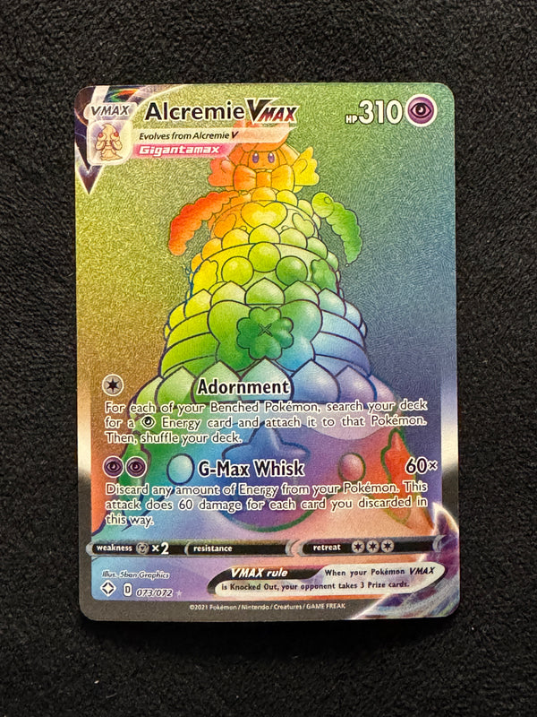 073 Alcremie VMAX Shining Fates Rare Rainbow Near Mint