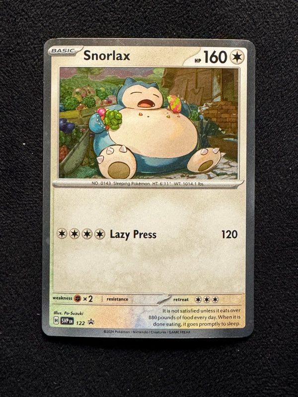 122 Snorlax SV Black Star Promos Promo Near Mint