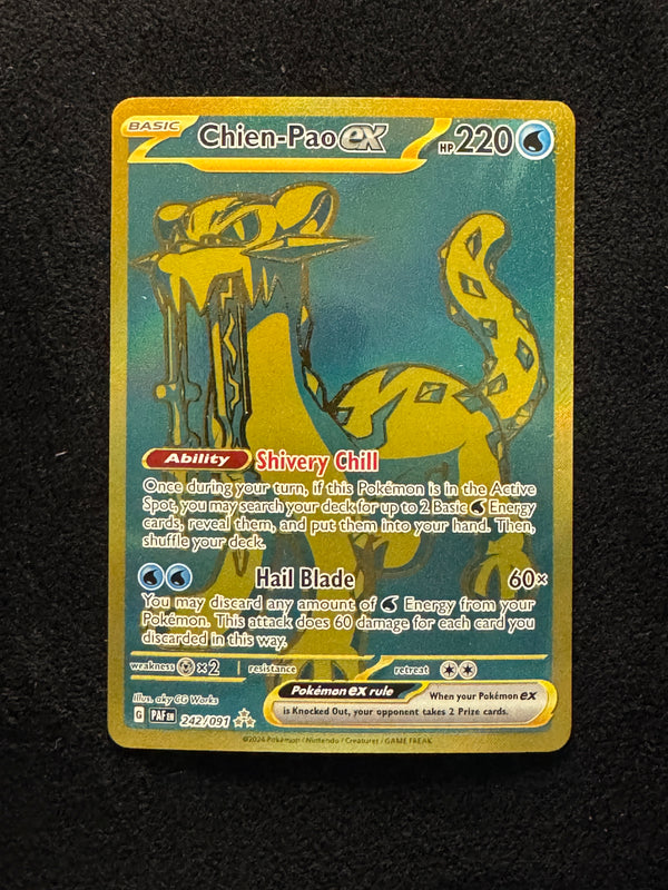 242 Chien-Pao ex Paldean Fates Hyper Rare Near Mint