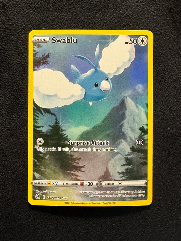 GG27 Swablu Crown Zenith Rare Holo Near Mint