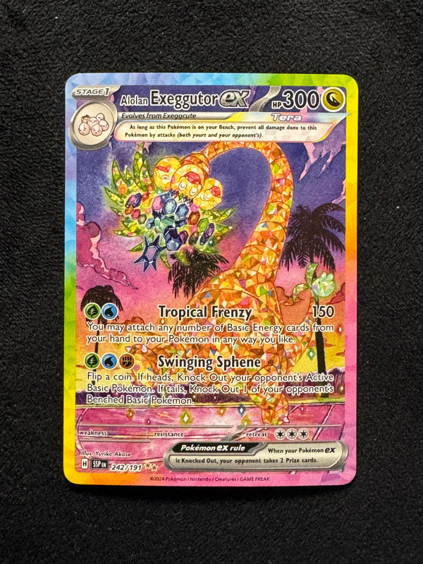 242 Alolan Exeggutor ex Surging Sparks Special Illustration Rare Near Mint