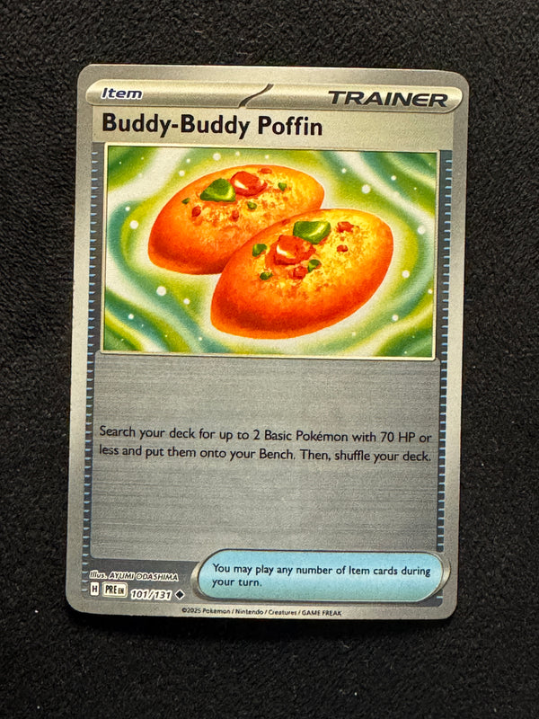 101 Buddy-Buddy Poffin [Poke Ball] Prismatic Evolutions Uncommon Near Mint