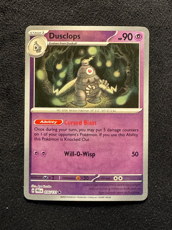 036 Dusclops Prismatic Evolutions Poke Ball Holo Near Mint