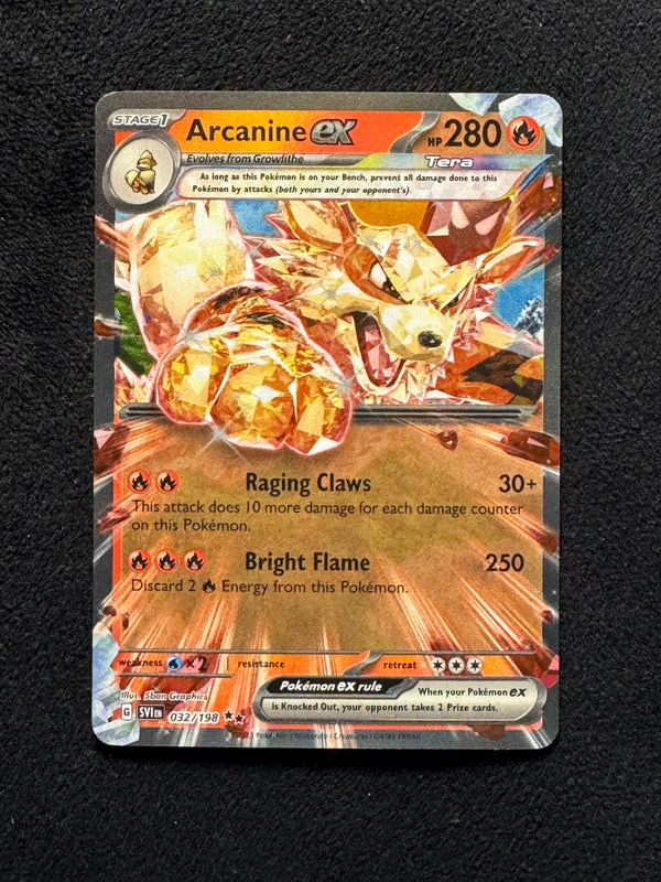 032 Arcanine ex Scarlet & Violet Double Rare NM
