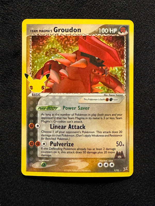 009 Team Magma's Groudon Celebrations Rare Near Mint