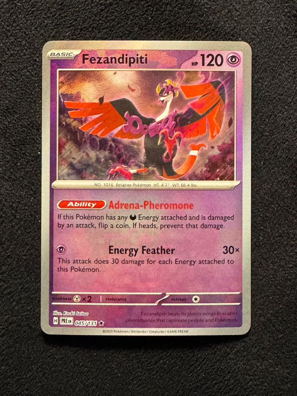 045 Fezandipiti [Poke Ball] Prismatic Evolutions Rare Near Mint