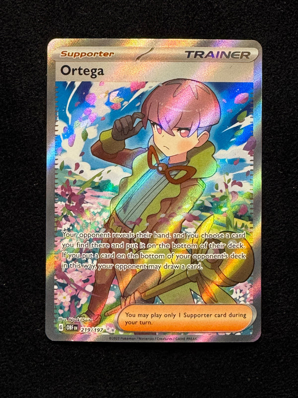 219 Ortega Obsidian Flames Ultra Rare Near Mint