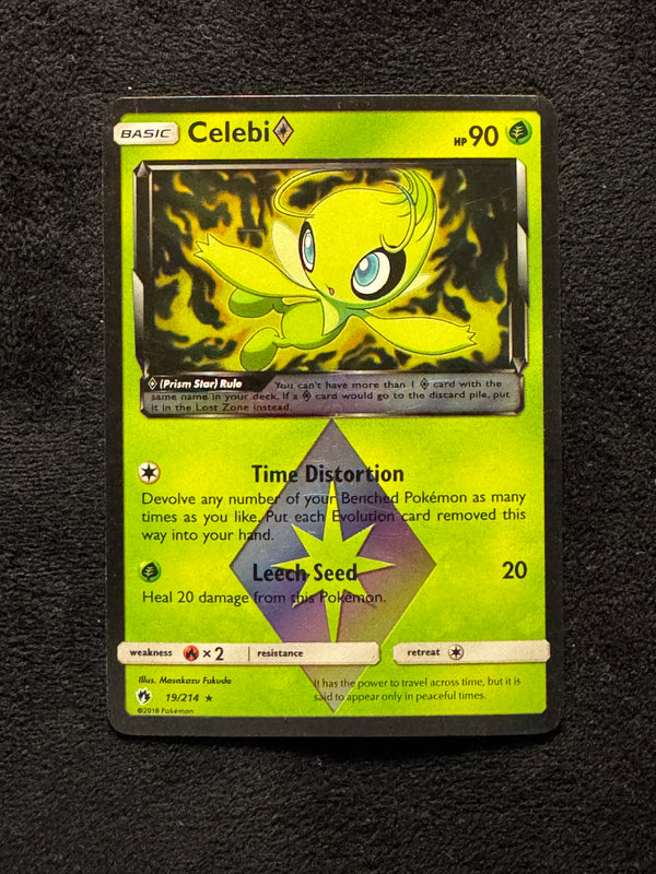 019 Celebi Prism Star Lost Thunder Rare Prism Star Near Mint
