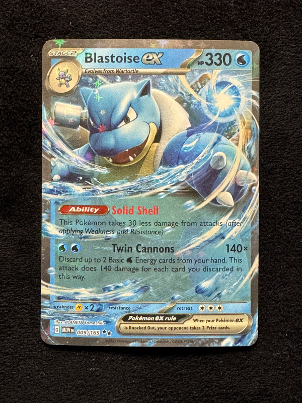 009 Blastoise ex Scarlet & Violet 151 Double Rare Near Mint