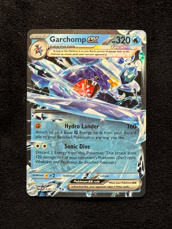 038 Garchomp ex Paradox Rift Double Rare Near Mint