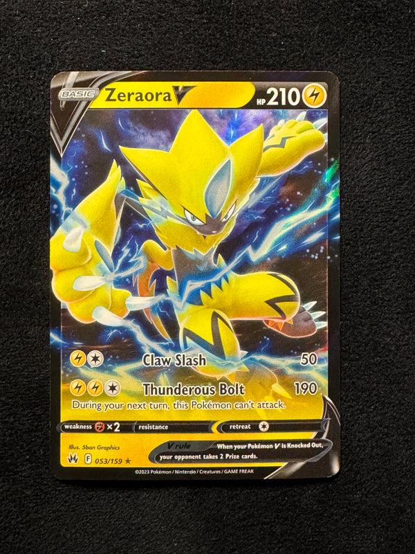 053 Zeraora V Crown Zenith Holo Rare V NM