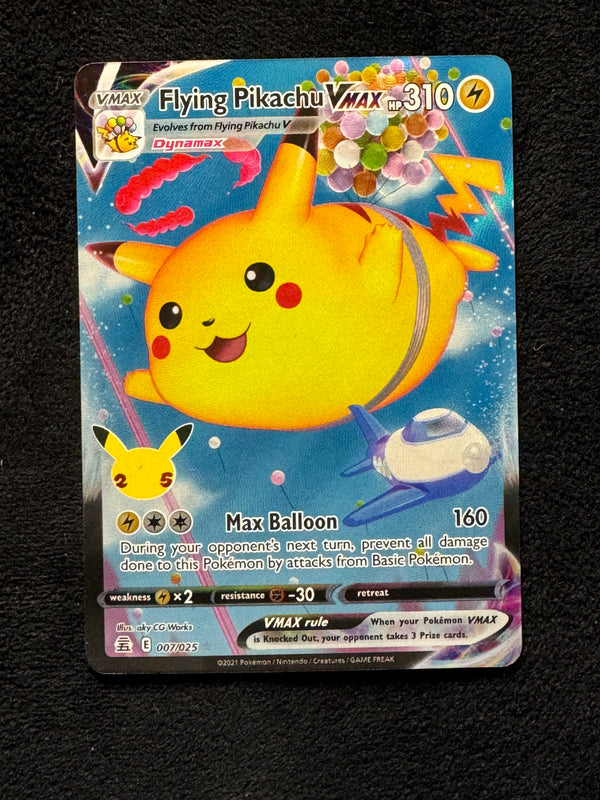 007 Flying Pikachu VMAX Celebrations Holo Rare VMAX Near Mint