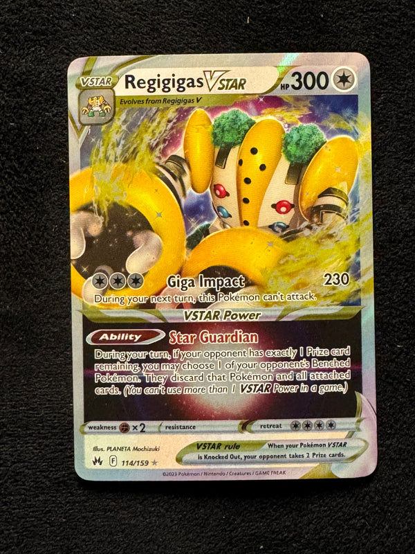 114 Regigigas VSTAR Crown Zenith Holo Rare VSTAR Near Mint