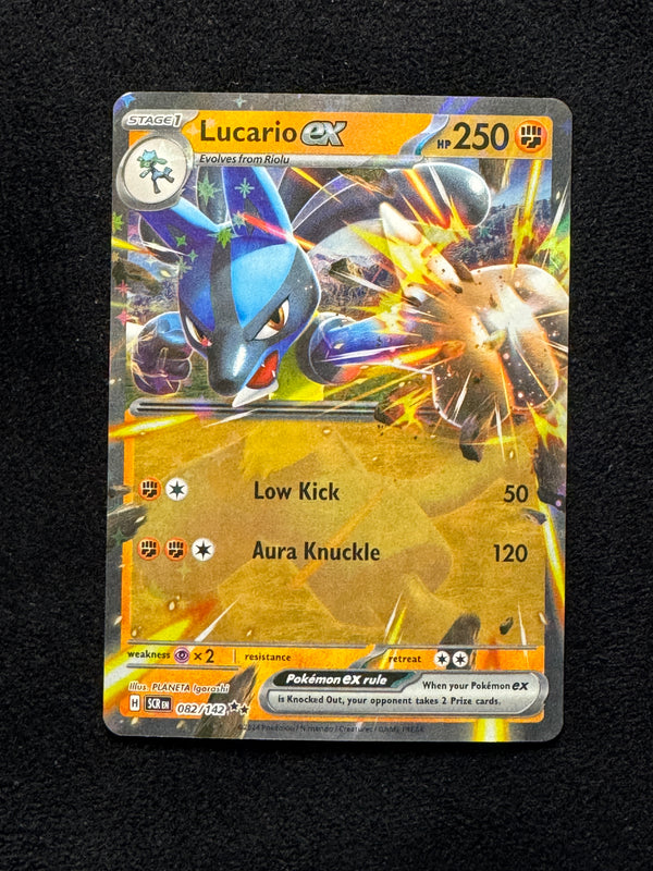082 Lucario ex Stellar Crown Double Rare Near Mint
