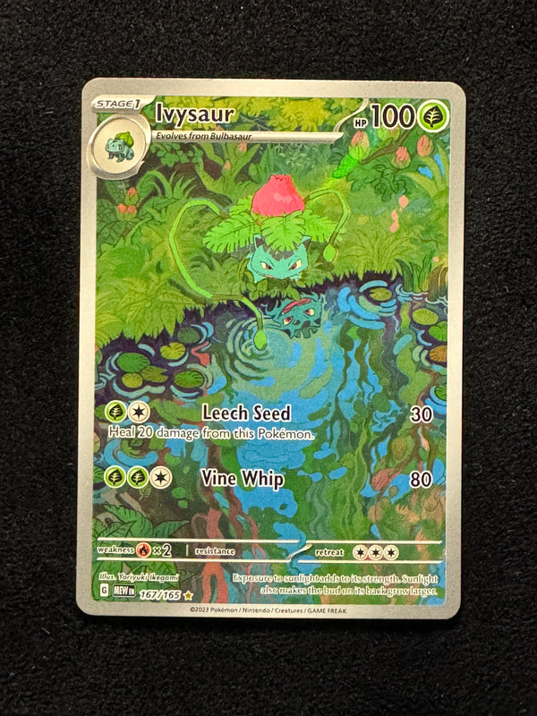 167 Ivysaur Scarlet & Violet 151 Illustration Rare Near Mint