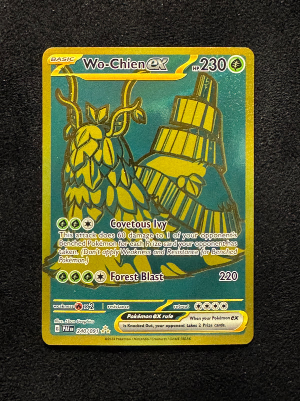 240 Wo-Chien ex Paldean Fates Hyper Rare Near Mint