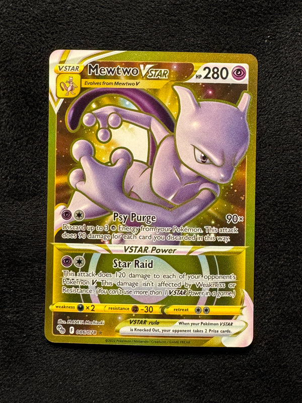 086 Mewtwo VSTAR Pokemon GO Rare Secret Near Mint