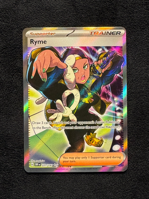 221 Ryme Obsidian Flames Ultra Rare Near Mint