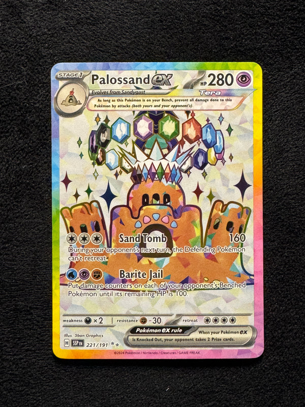 221 Palossand ex Surging Sparks Ultra Rare Near Mint