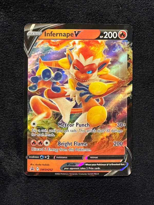 SWSH252 Infernape V SWSH Black Star Promos Promo Lightly Played