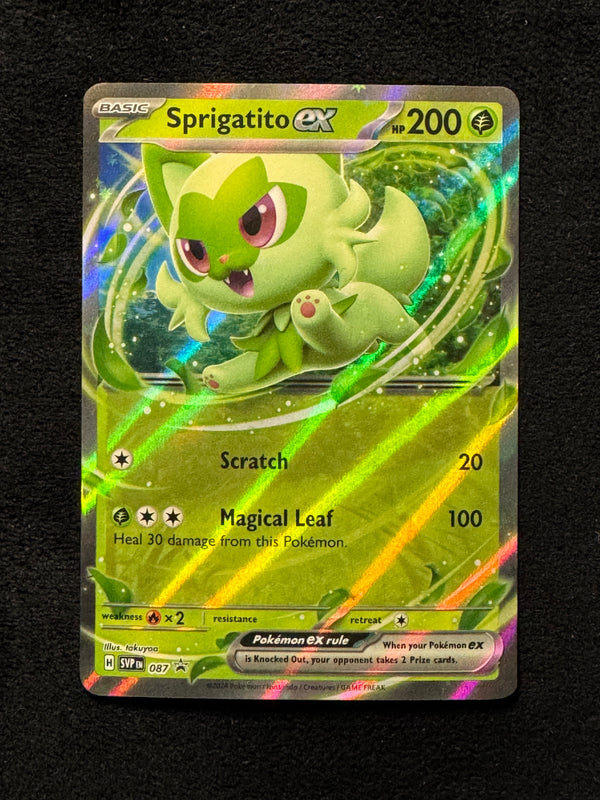 087 Sprigatito ex SV Black Star Promos Promo Near Mint