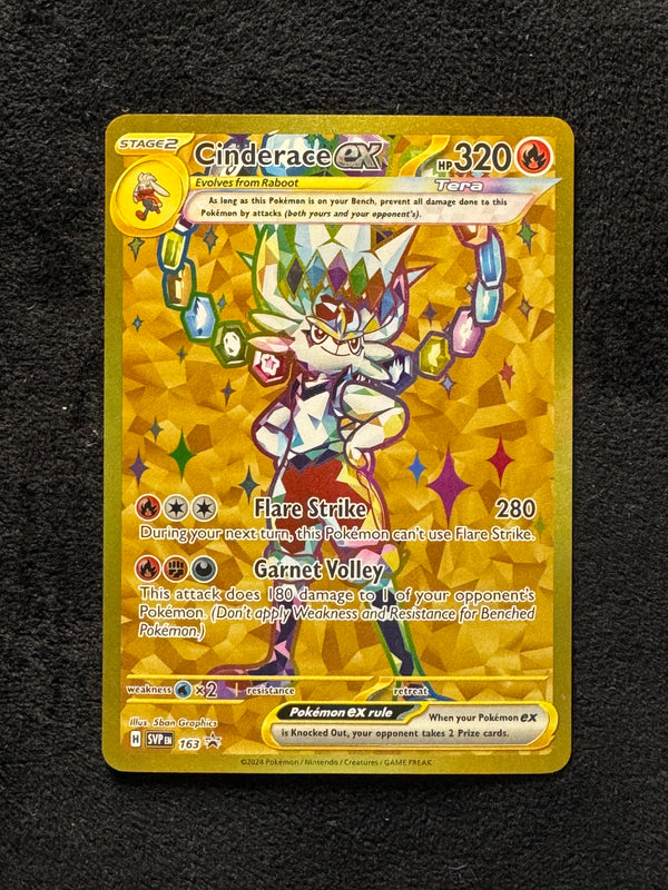 163 Cinderace ex SV Black Star Promos Promo Near Mint