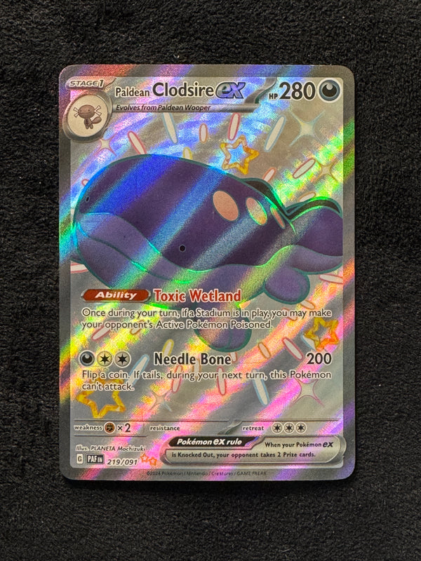 219 Paldean Clodsire ex Paldean Fates Shiny Ultra Rare Near Mint