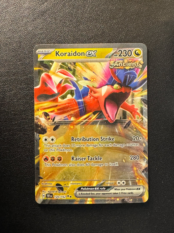 120 Koraidon ex Temporal Forces Double Rare Near Mint